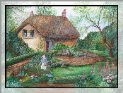 Dom, Ogród, Kobieta