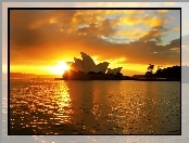 Opera w Sydney, Australia, Zachód Słońca