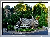Góry, Oregon, USA, Las, Droga, Restauracja, Hrabstwo Multnomah