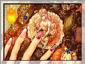 Dziewczyna, Palce, Manicure