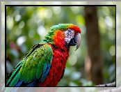 Ara, Zbliżenie, Ptak, Papuga