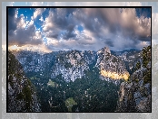 Park Narodowy Yosemite, Dolina, Stany Zjednoczone, Sierra Nevada, Kalifornia, Skały, Góry, Yosemite Valley, Drzewa, Roślinność