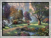 Park, Thomas Kinkade, Mnisi, Malarstwo