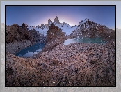 Góry, Skały, Argentyna, Jeziora, El Chalten, Park Narodowy Los Glaciares, Patagonia