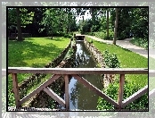 Park, Aleja, Rzeczka, Mostek
