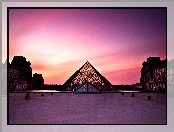 Paryż, Słońca, Louvre, Zachód