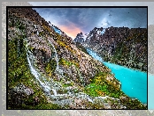 Chile, Góry, Jezioro, Patagonia, Park Narodowy Kawesqar