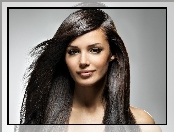 Piękna, Makijaż, Uśmiechnięta, Modelka