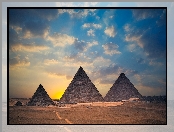 Egipt, Piramidy, Pustynia