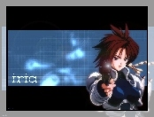 pistolet, kobieta, Manga Iria