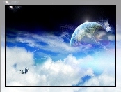 Chmury, Planeta, Kosmos