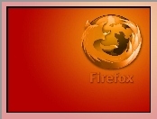 Pomarańczowe, Firefox, Tło, Logo