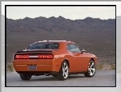 Pomarańczowy, Tył, Dodge Challenger, Lampy