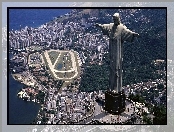 Miasto, Pomnik, Chrystus, Rio De Janeiro, Brazylia