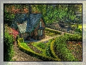 Domek, Posesja, Ogródek