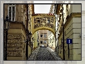 Praga, Zabytki, Uliczka, Domy