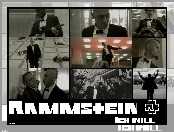 Rammstein, zdjęcia, broń, film
