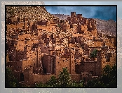 Budowle, Maroko, Region Sus-Masa-Dara, Osada Ajt Bin Haddu, Palmy
