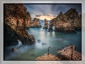 Region Algarve, Wybrzeże, Ponta da Piedade, Portugalia, Morze, Skały