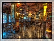 Rerstauracja, Bar, Stoliki, Krzesła