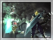 robot, Final Fantasy, postać, mężczyzna, miecz