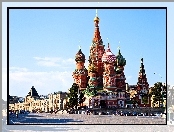 Rosja, Katedra, Św. Bazylego, Cerkiew, Moskwa