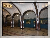 Rosja, Metro, Moskwa, Stacja Majakowskaja