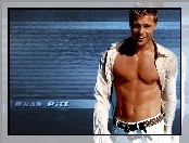 Roześmiany, Brad Pitt, Woda