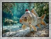 Karp, Czapka, Mikołaja, Ryba, Grafika AI