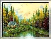 Las, Rzeka, Domek