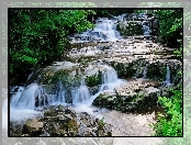 Las, Rzeka, Kaskada