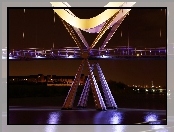 Infinity Bridge, Stockton-on-Tees, Wielka Brytania, Tees, Most, Rzeka