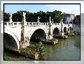 Św. Anioła, Włochy, Rzym, Tyber, Most
