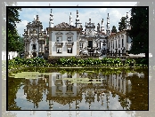 Pałac, Sadzawka, Odbicie, Mateus, Vila, Real, Park