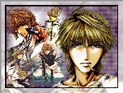 pistolet, postacie, Saiyuki, facet