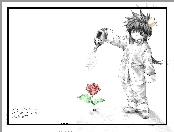 Saiyuki, kwiat, osoba, konewka