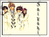 Saiyuki, w płaszczach, kremowe