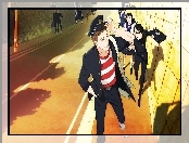 anime, Sakamichi no Apollon, chłopak, mundurek, ulica