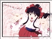 Sakura Wars, biała bluzka, czerwona spódnica