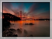 San Francisco, Słońca, Most, Zachód