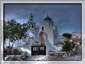 Kościół, Santorini, Grecja