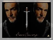 Sean Connery, miecz, twarze