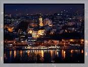 Serbia, Miasto, Belgrad, Noc