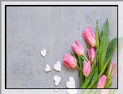Kwiaty, Serduszka, Tulipany