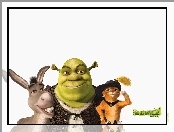 Shrek, Shrek 2, osioł, kot