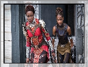 Letitia Wright - Shuri, Film, Black Panther, Czarna pantera, Lupita Nyongo - Nakia