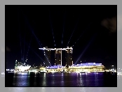 Singapur, Nocą, Marina Bay Sands, Panorama