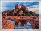 Sedona, Skały, Czerwone, Stany Zjednoczone, Cathedral Rock, Arizona