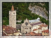 Gemona, Skały, Las, del Friuli, Domy, Katedra, Dzwonnica