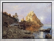 Jezioro, Skały, Kamienie